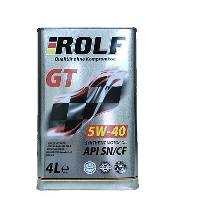 ROLF GT 5W40 SN/SF 4L Синтетическое моторное масло в Нур-Султане (Астане)